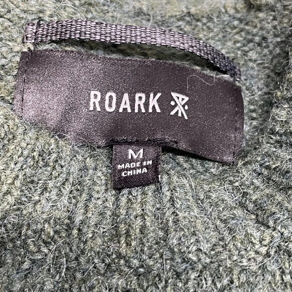 NEW ROARK Men’s Nordsman Wool Sweater Size M Green - Picture 2 of 7